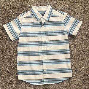 The Children's Place Blue and White Striped Button Down Shirt